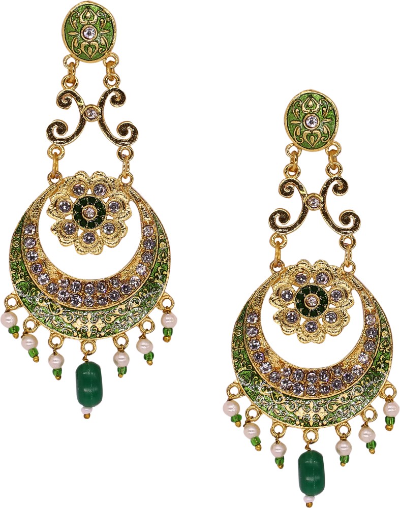 Flipkart.com - Buy GRIPESH JEWELLERY MART Gold Plated drops and danglers  Earrings Wedding Gift, Birthday Gift Alloy Drops & Danglers Online at Best  Prices in India
