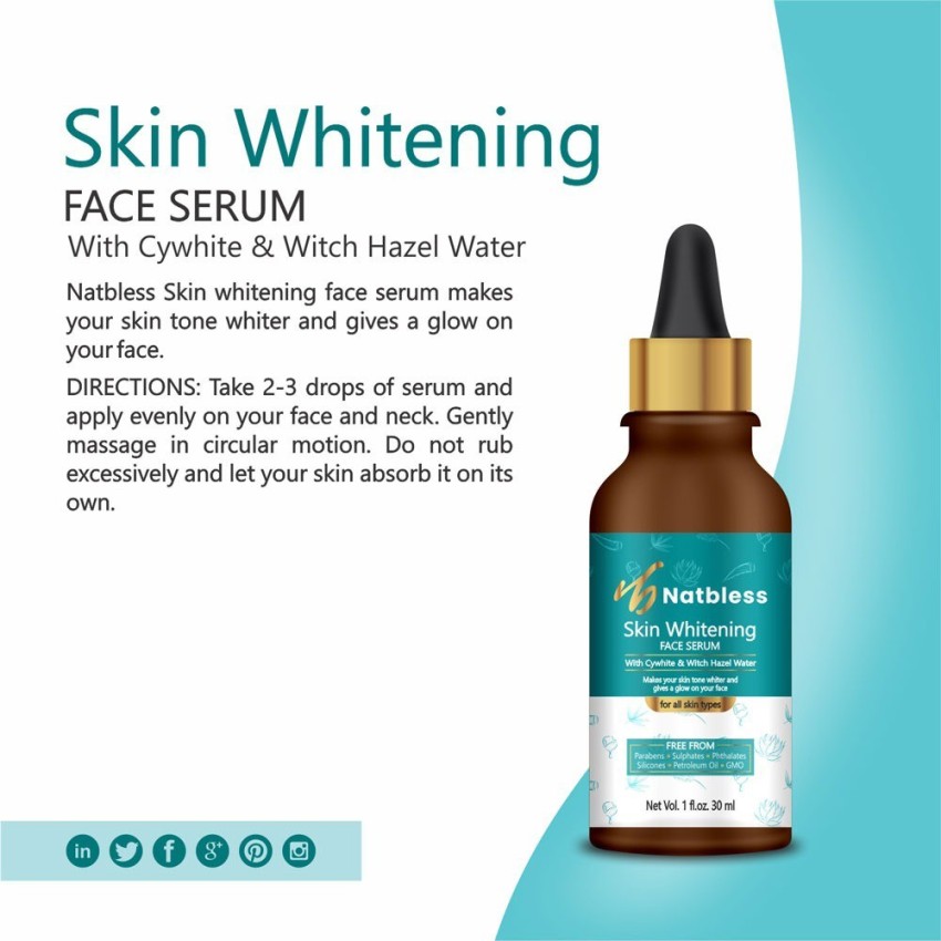 Natbless Skin Whitening Serum with Cywhite and Witch Hazel Water