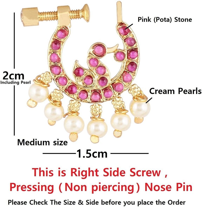 Nose ring without hot sale piercing flipkart