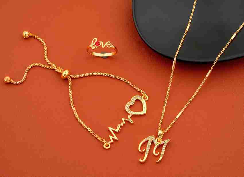 M name hot sale gold pendant