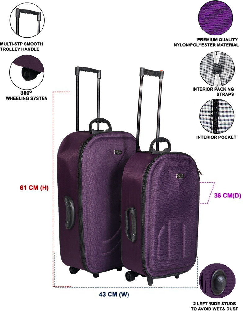 Trolly bag best sale price flipkart