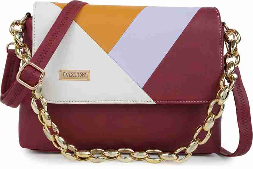 Large Capacity Crossbody Bag Trendy Chain Decor Shoulder Bag