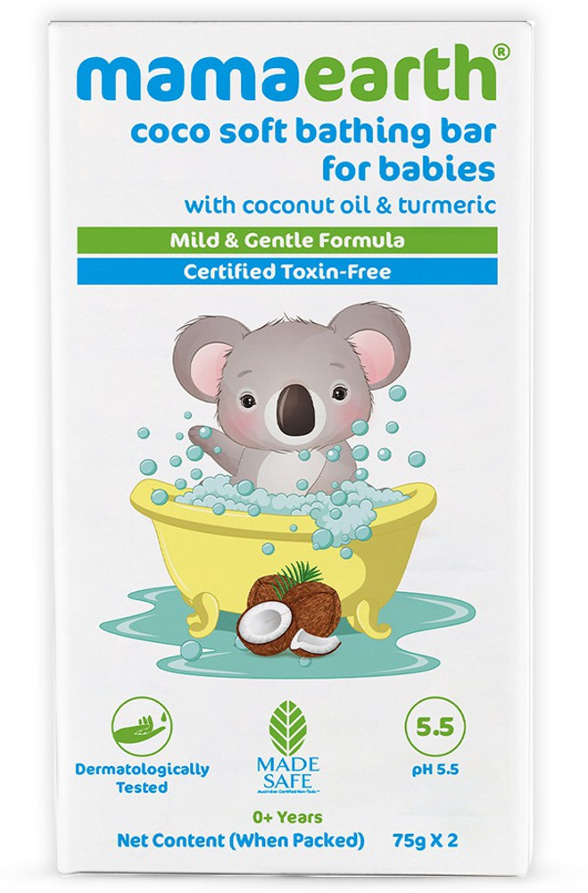 Mamaearth Coco Soft Bathing Bar for Babies With Coconut Oil
