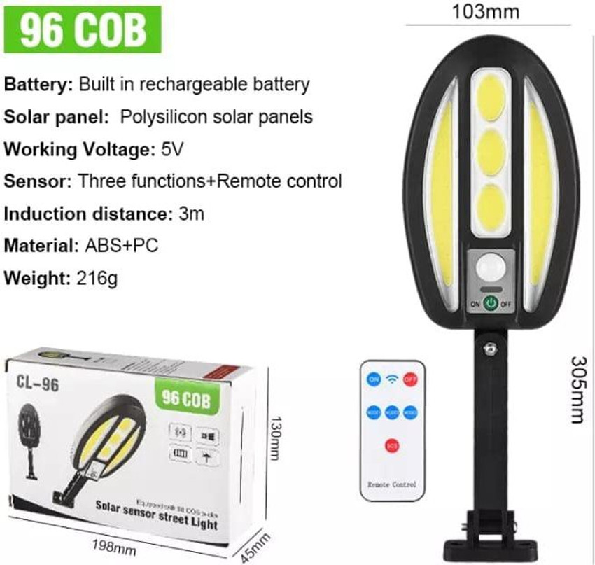 Solar sensor street clearance light