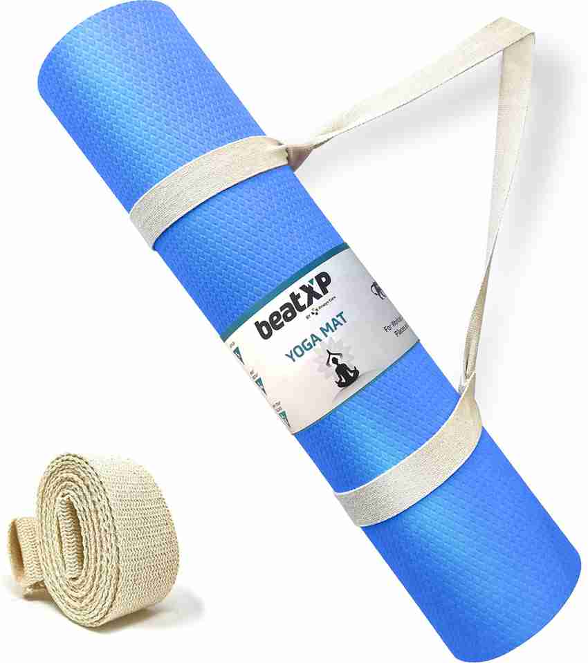 beatXP Yoga Mat with Carry Strap Textured Surface Exercise Mat for Home Gym Blue 6 mm Yoga Mat Buy beatXP Yoga Mat with Carry Strap Textured Surface Exercise Mat for Home
