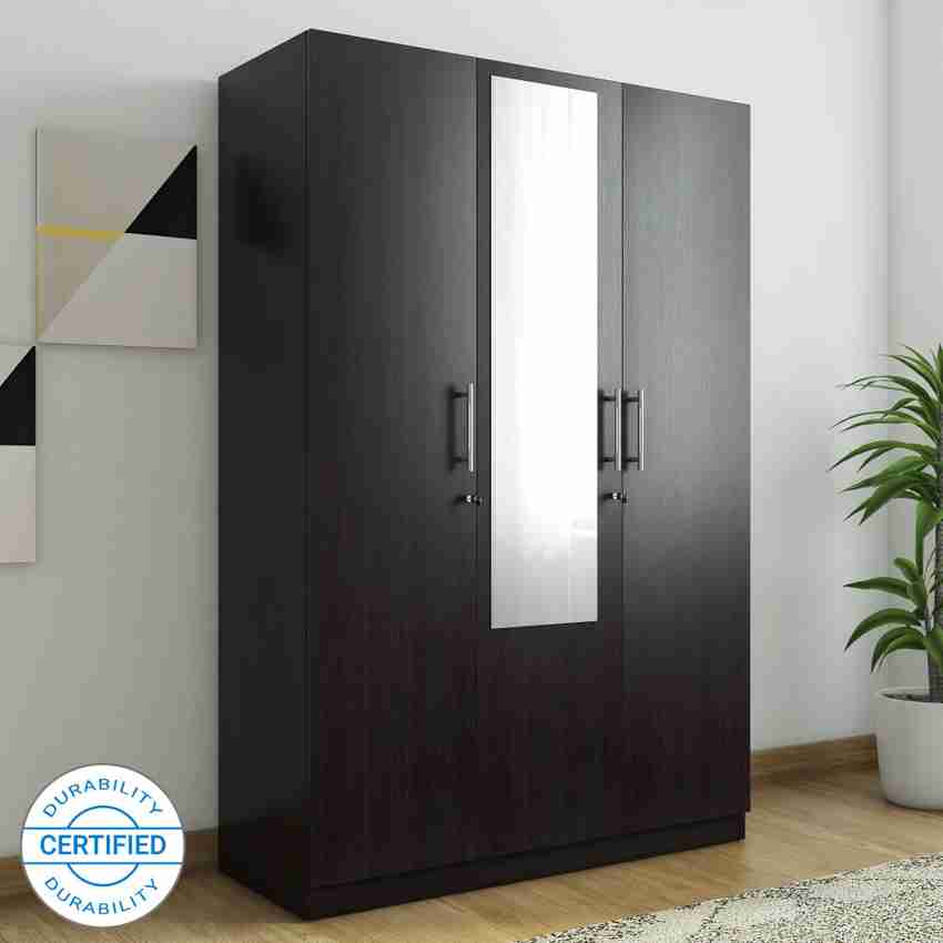 Triple door wardrobe on sale with mirror