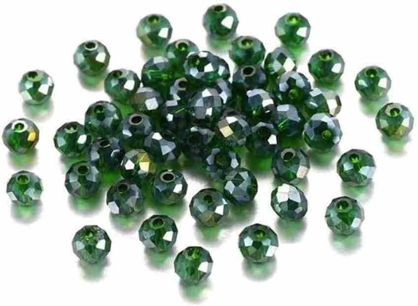Green crystal beads sales