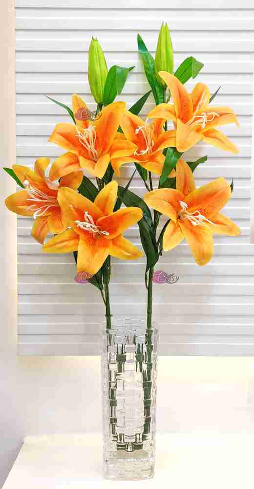 Artificial lilies shop in vase