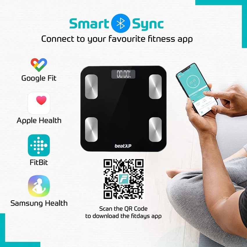 MEDITIVE BMI Bluetooth Weighing Scale with Mobile App Fitdays