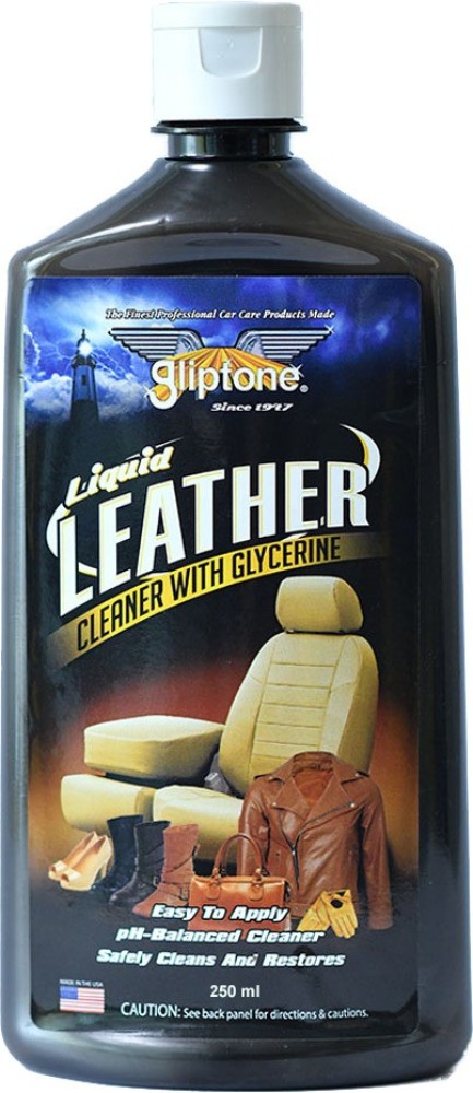 GLIPTONE LIQUID LEATHER CAR SEAT CLEANER & CONDITIONER COMPLETE