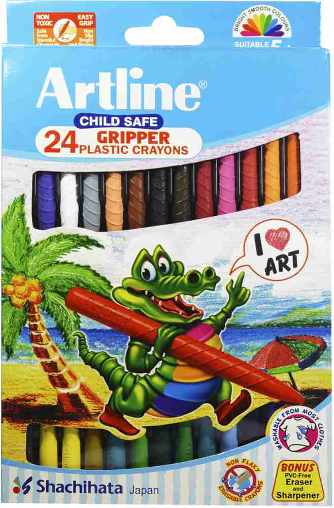 Maped 12/18/24/36 Color Plastic Crayons Child Safe Non-toxic Oil