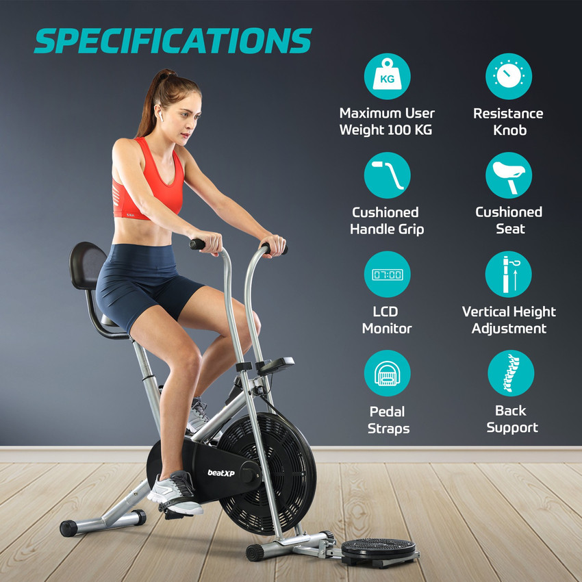 beatXP 4F Air Cycle for Home with Fixed Handles Support Tummy