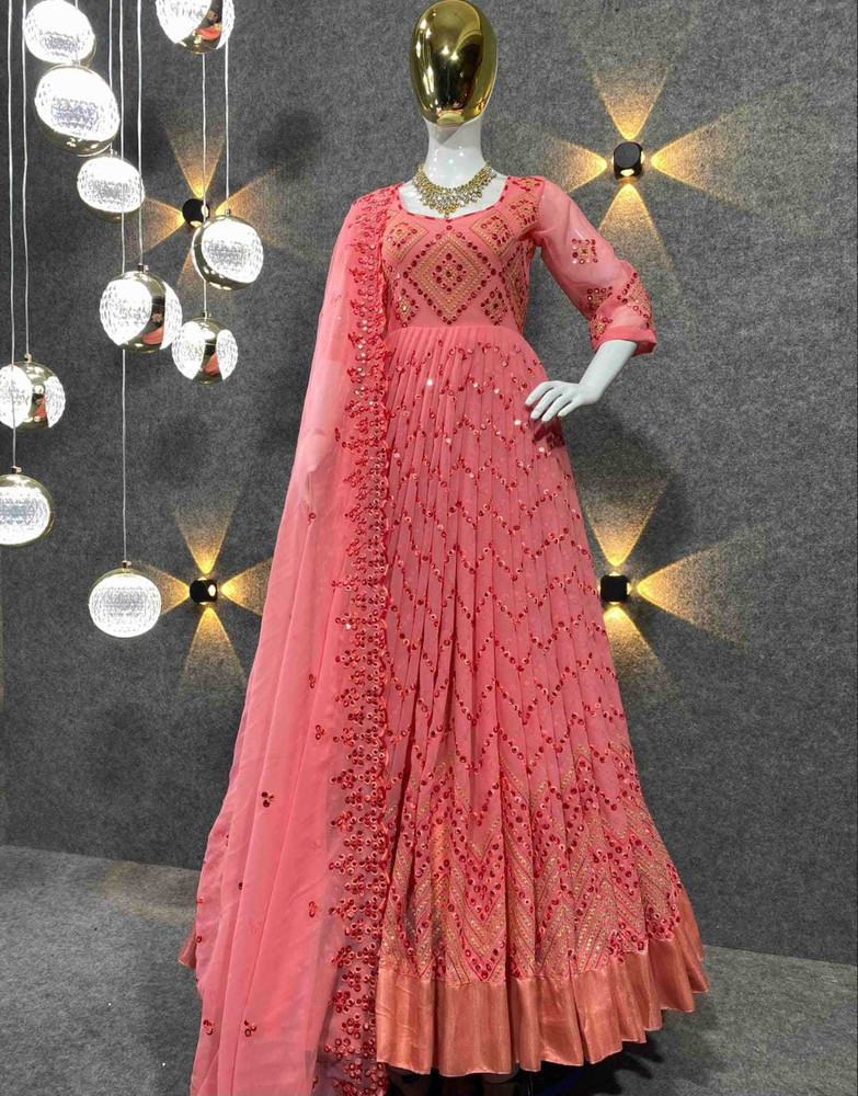 Khushi Print Women Gown White Dress  Buy Khushi Print Women Gown White Dress  Online at Best Prices in India  Flipkartcom