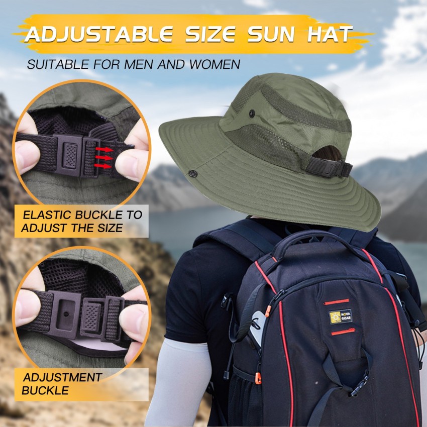 REHTRAD Summer Hat for Men, Sun Protection Round Cap for Men, Sun