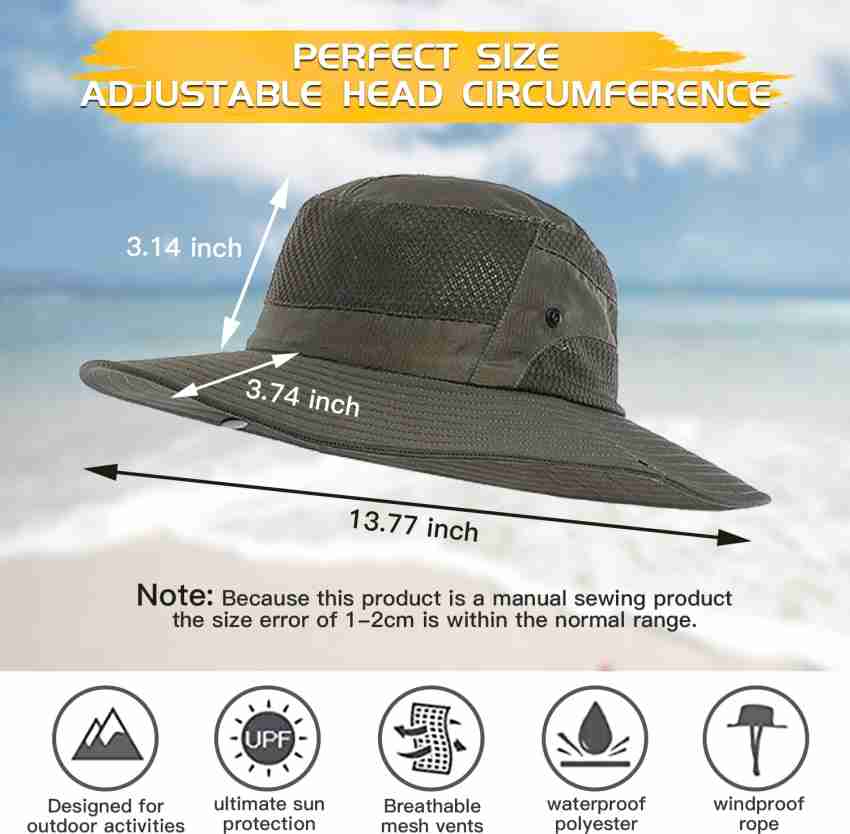 Buy Jubination Hat Sun Protection Cap For Men, Beach Fishing Hat, Summer Hat  For Men Boys Round Sun Cap For Hiking, Fishing, Gardening, Travel (beige)  Online In India At Discounted Prices