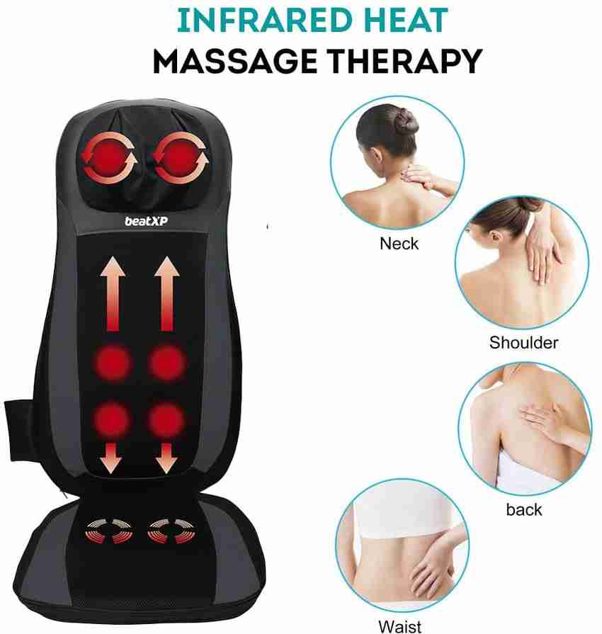 beatXP Deep Heal Cushion Shiatsu Massage Chair for Neck and Back