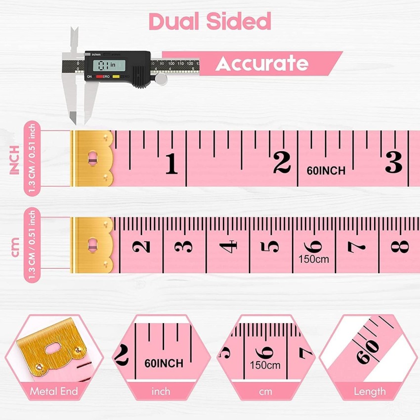 3pcs Tape Measure Measuring Tape For Body Craft Weight Loss