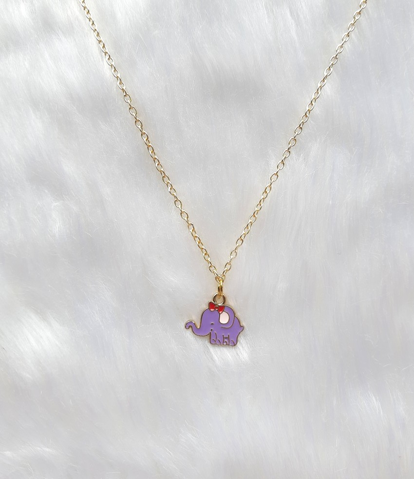 Purple elephant sale necklace