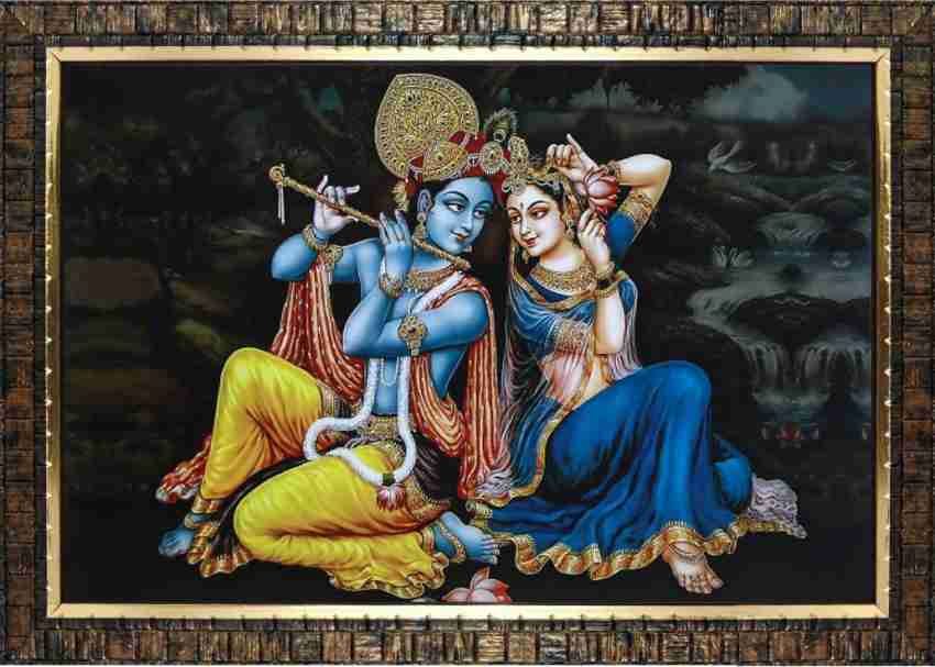 Rayno craft Radha Krishna Ji Photo Frame PB860 Acrylic 9 inch x 12