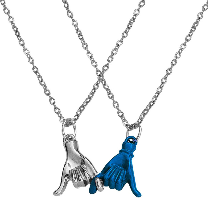Pinky promise online best friend necklaces