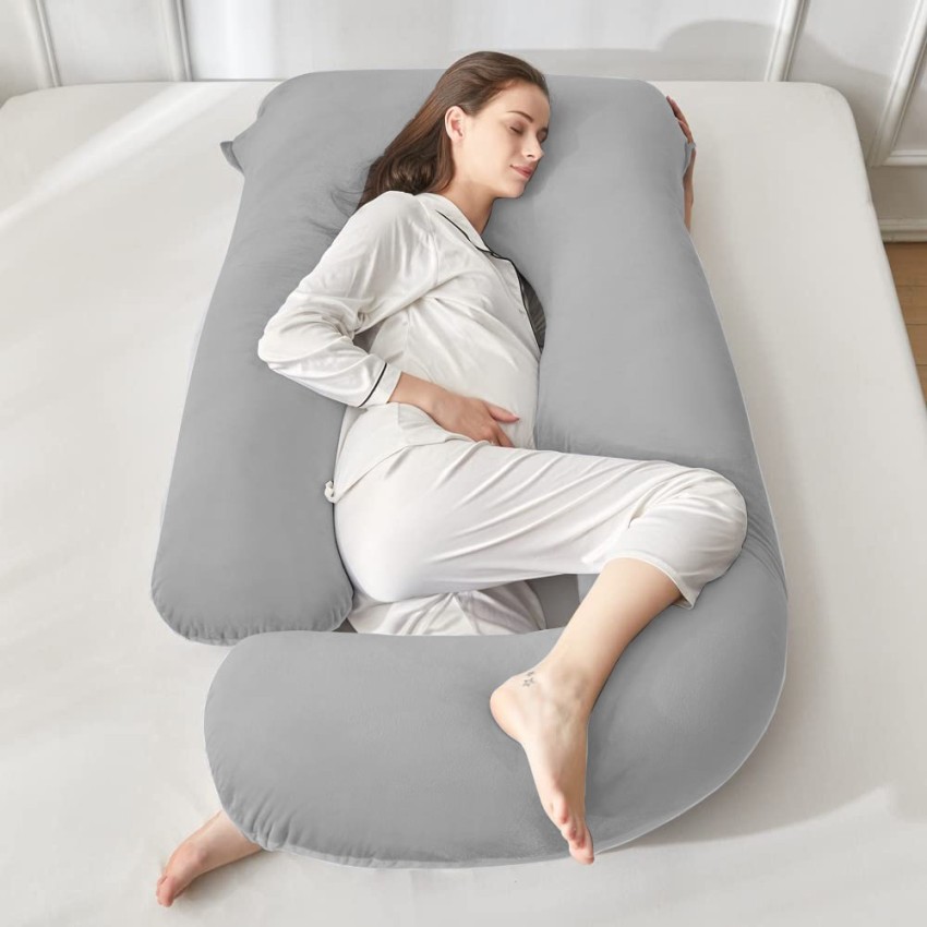 Linenovation Microfibre Solid Pregnancy Pillow Pack of 1 - Buy Linenovation  Microfibre Solid Pregnancy Pillow Pack of 1 Online at Best Price in India