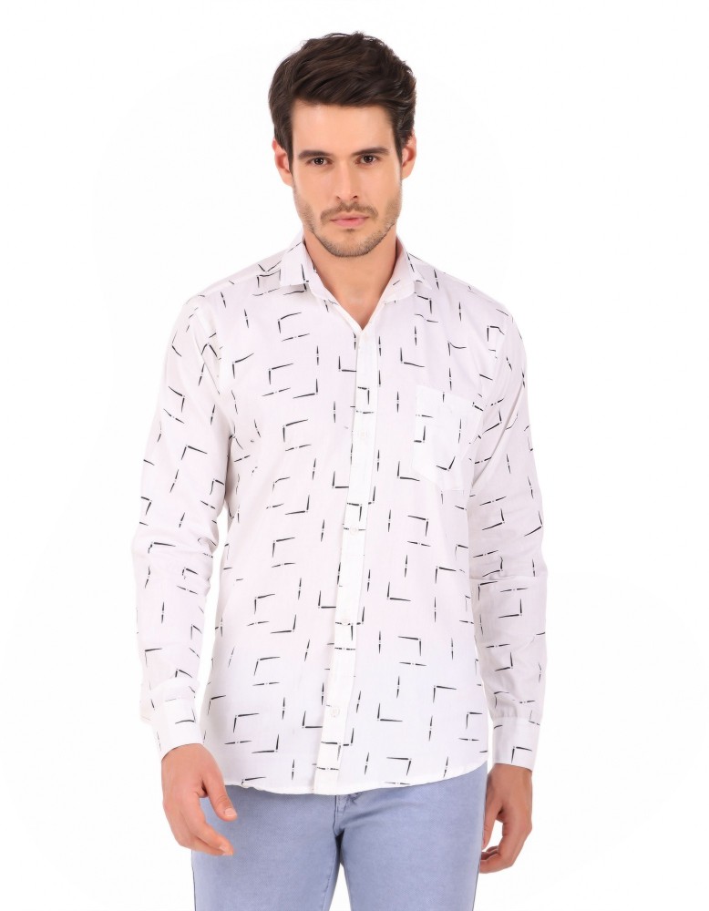 Top Club Men Printed Casual White Shirt Buy Top Club Men Printed Casual White Shirt Online at Best Prices in India Flipkart