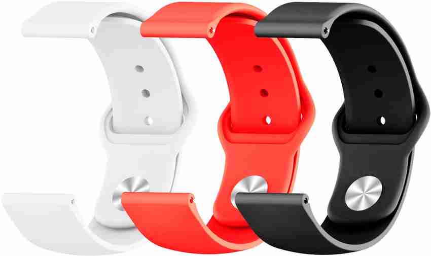 AOnes Pack of 3 Silicone Belt Watch Strap for Amazfit Bip S A1821