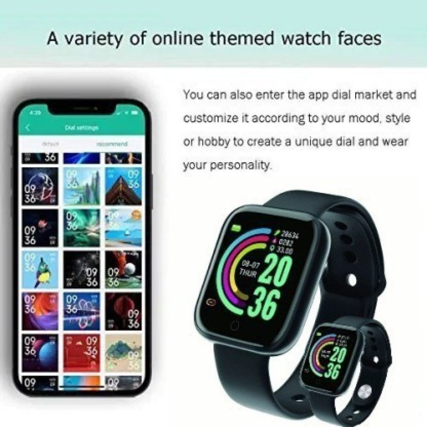 itup KOR Y68 Fitness Band Smart Health for Men Women Activity