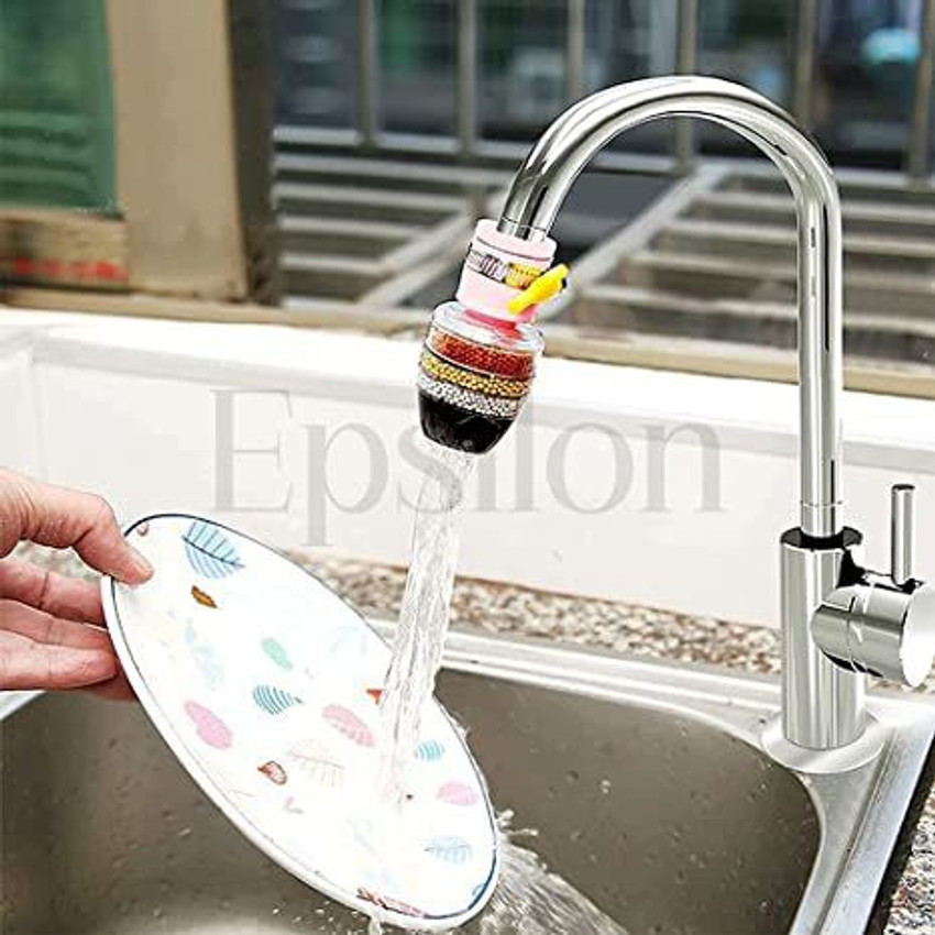 vaidehicreation 2 PCS Activated Carbon Water Faucet Tap Filter