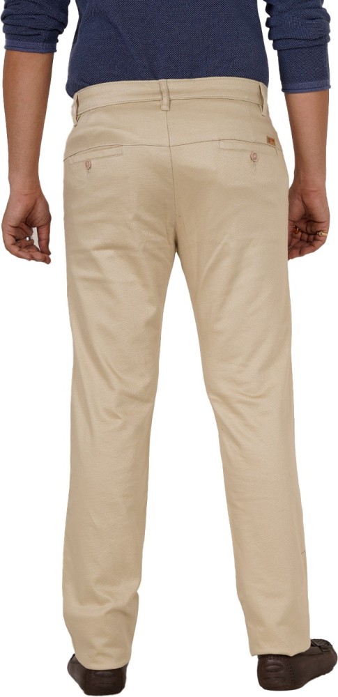 Buy DCot by Donear Mens Trousers White at Amazonin
