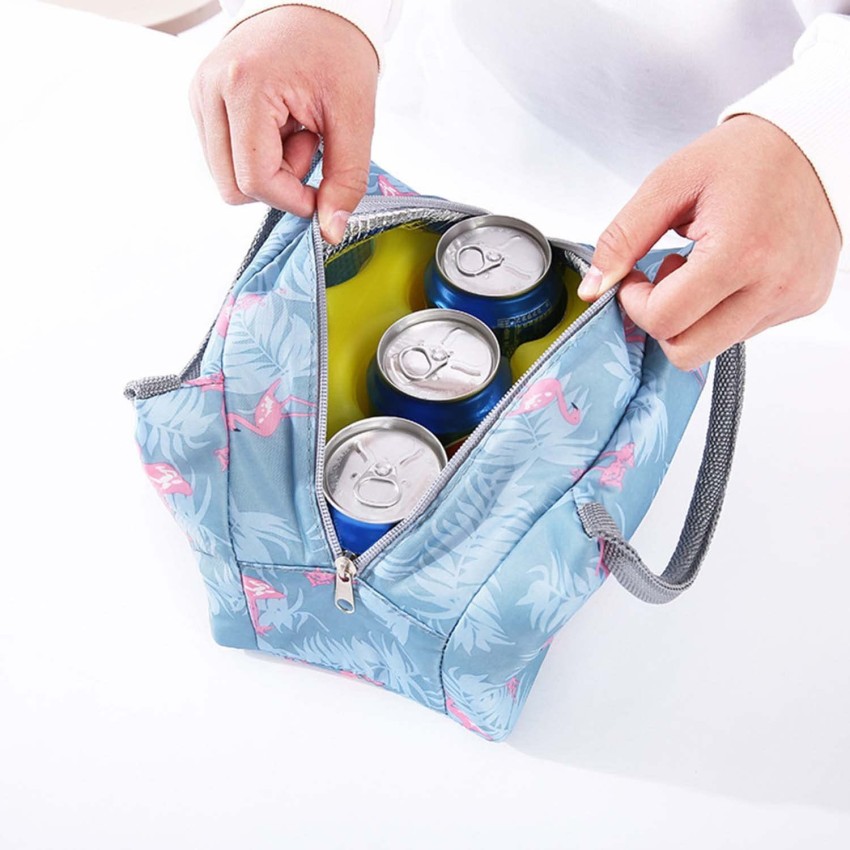 Portable Lunch Bag Insulated Canvas Tote Travel Tiffin Bag Thermal Food  Canvas Flamingo Insulated Cooler Bags