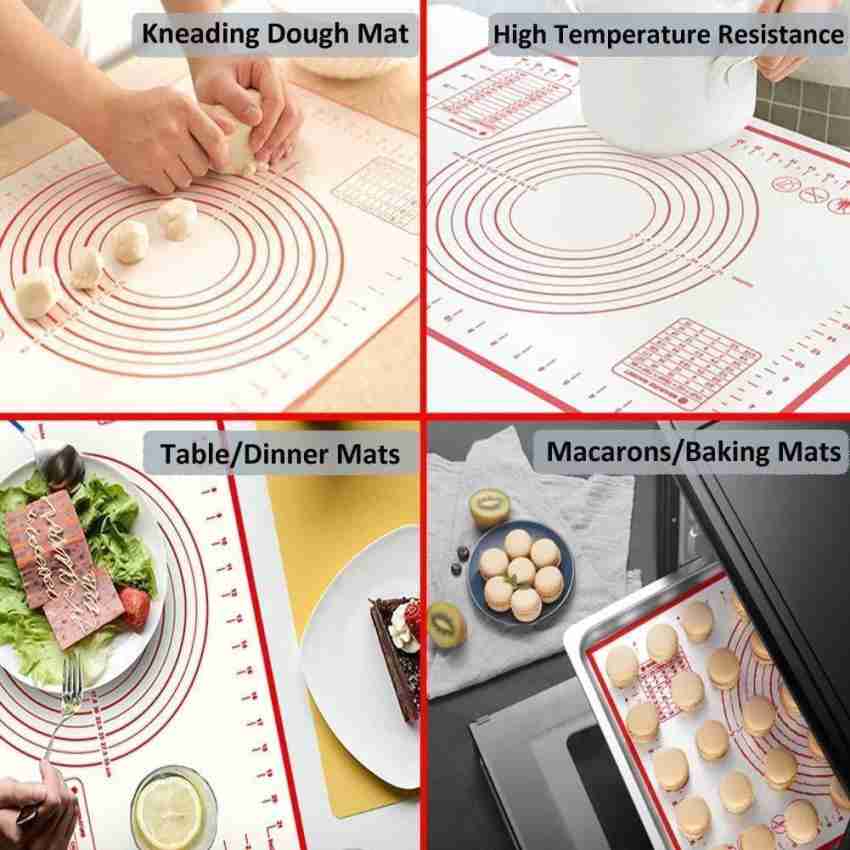 Large Silicone Pastry Mats Non Stick Baking Mat BPA Free Food Grade  Non-Slip Silicone Baking Mat in Blue 