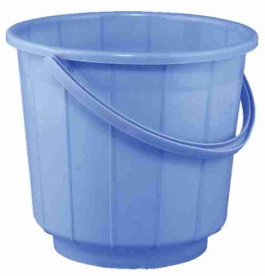 Jai Shoppee Plastic Water Storage Bucket For Home, Bucket For Bathroom, Navy Blue