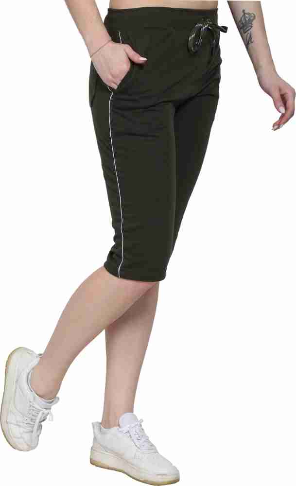 Dark green capri pants hotsell