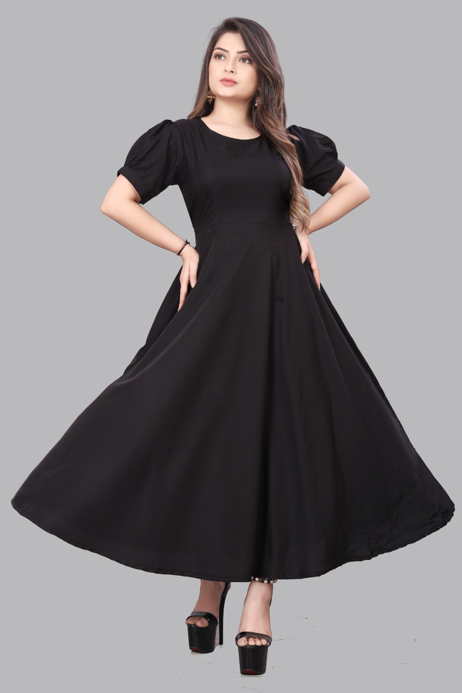 Black colour western dress deals