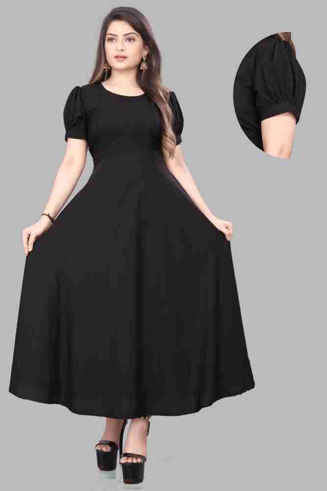 ZAYNFASHION Women Gown Black Dress Buy ZAYNFASHION Women Gown
