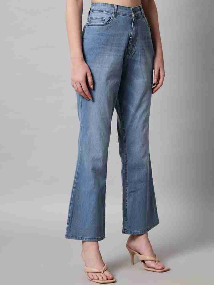WOMEN'S FLARED HIGH RISE JEANS