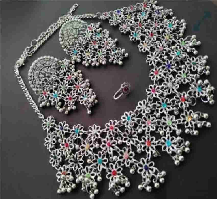 JMBW INTERNATIONAL Oxidised Silver Silver Black Jewellery Set Price in India Buy JMBW INTERNATIONAL Oxidised Silver Silver Black Jewellery Set Online at Best Prices in India Flipkart