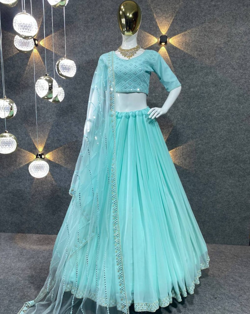 Buy Kedar Fab Embroidered, Dyed, Embellished, Self Design Bollywood  Georgette Black Sarees Online @ Best Price In India | Flipkart.com