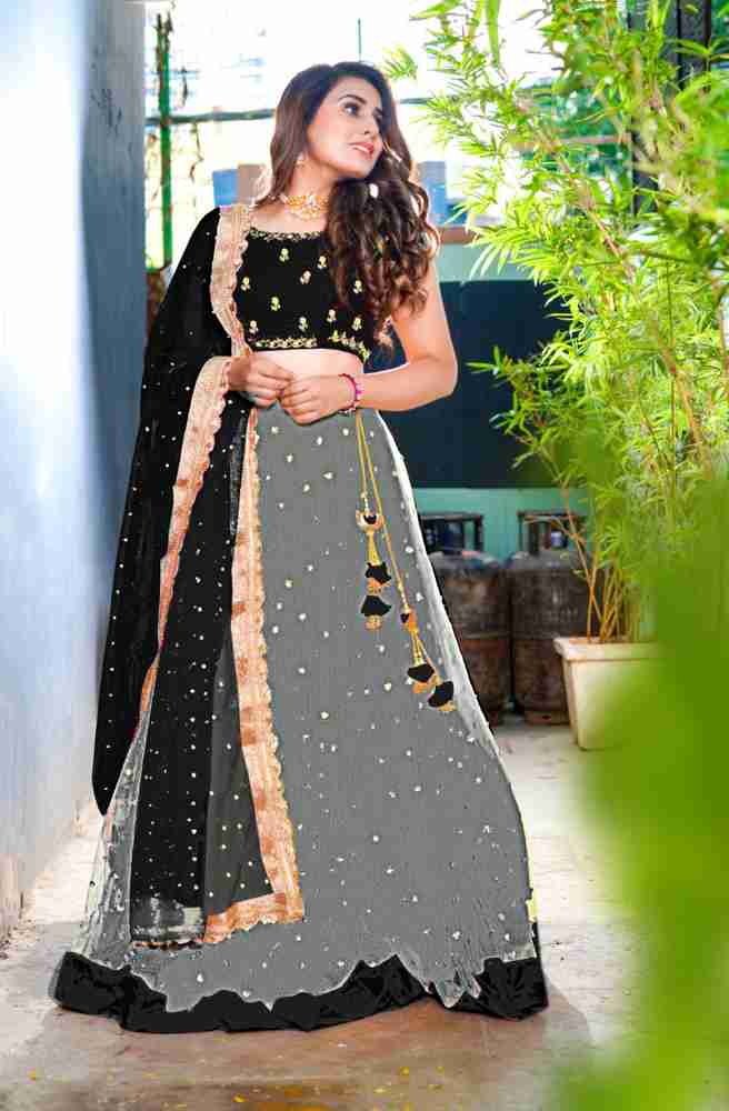 FifthFlair Embellished Semi Stitched Lehenga Choli Buy FifthFlair