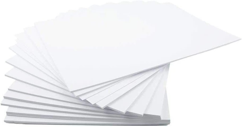 greencom Pk of 25 Sheets A3 300 Gsm White Craft Cardstock -  Acid Free - Bright White Card Use for school projects, card making,  scrapbooks etc. white card is perfect