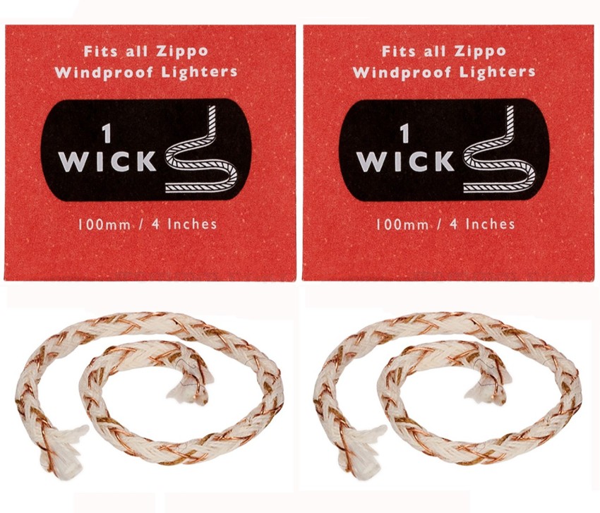 VIOVI Pack of 02, Genuine Zippo Wick/ Dhaga/ Batti Fits to All Flint Wheel  Lighters Cotton Gas Lighter Price in India - Buy VIOVI Pack of 02, Genuine Zippo  Wick/ Dhaga/ Batti