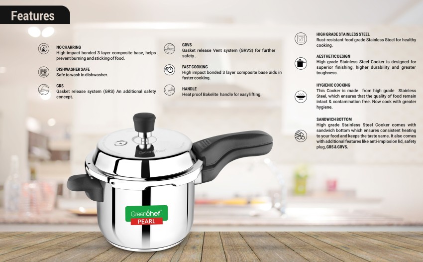 Green chef pressure cooker price list hot sale