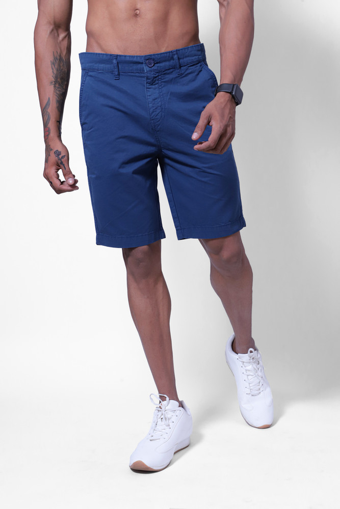 Dark blue chino shorts on sale