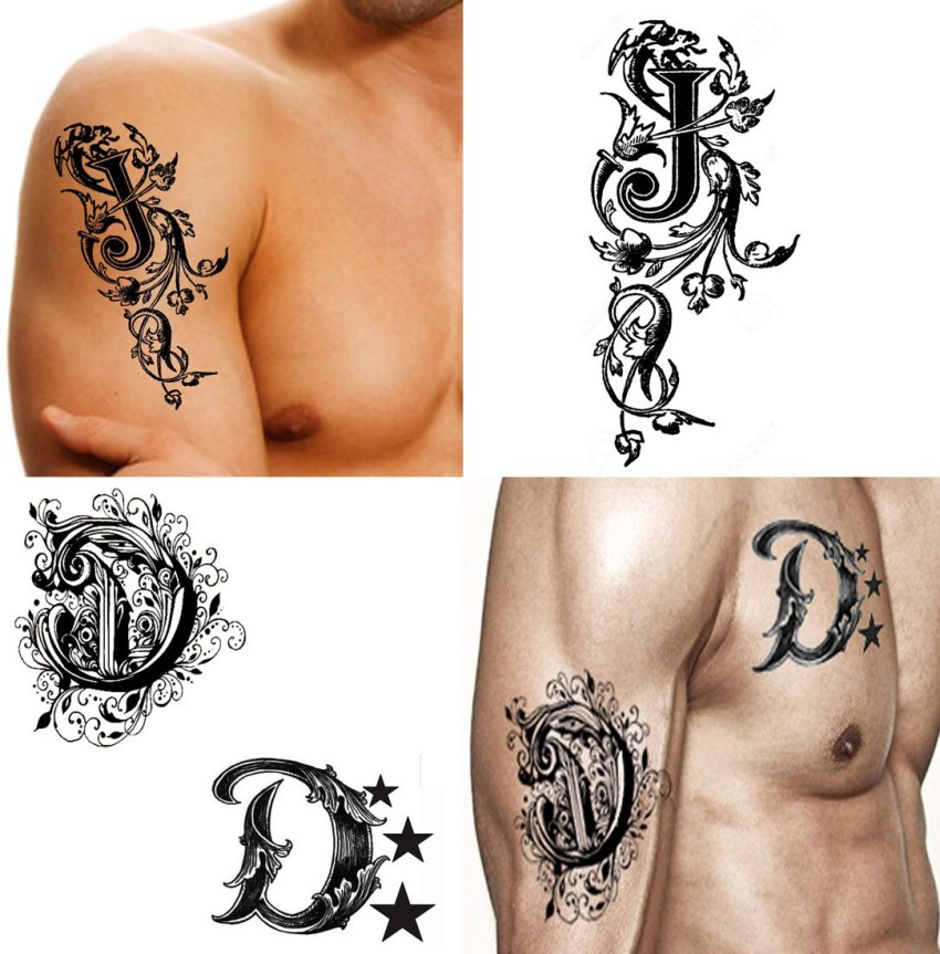 DJ letter tattoo  letter DJ tattoo designs jd tattoo shorts  YouTube