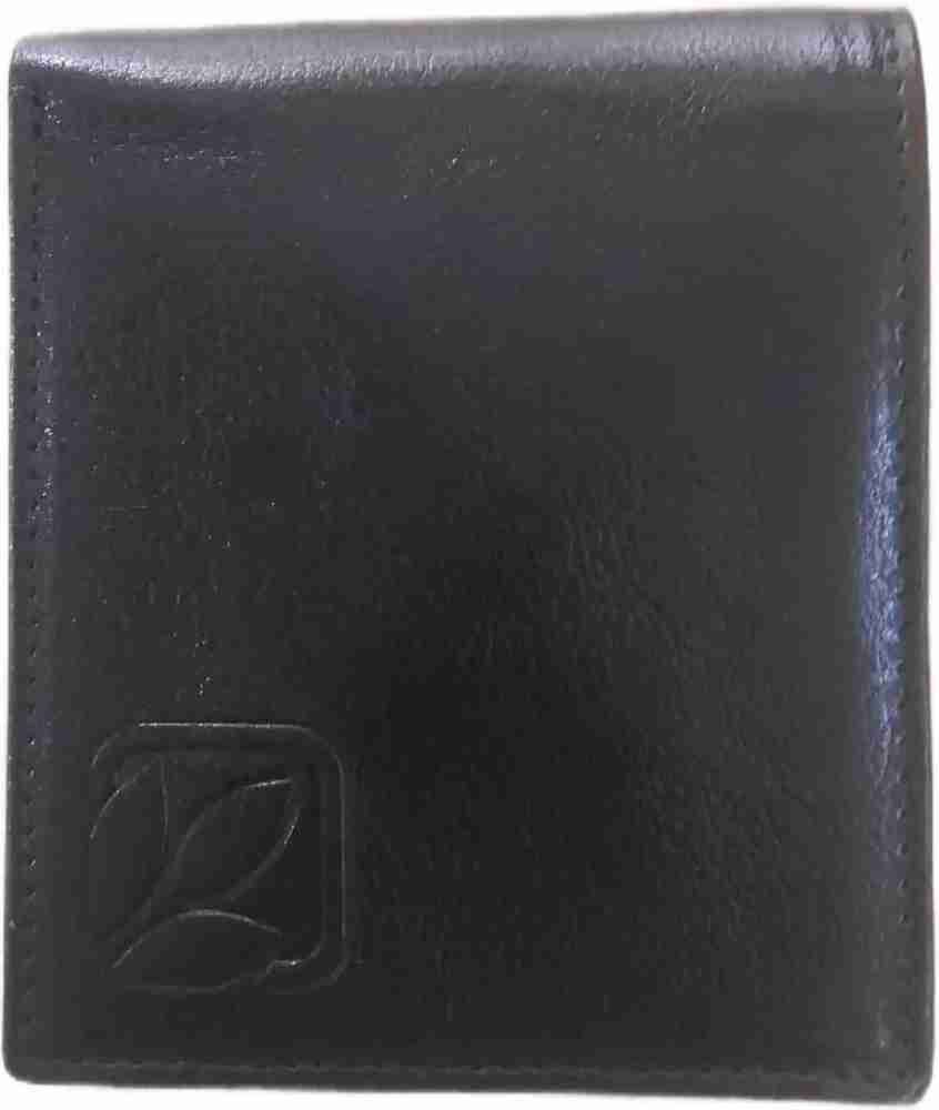 AVI FASHION Men Black Genuine Leather Wallet Black Price in