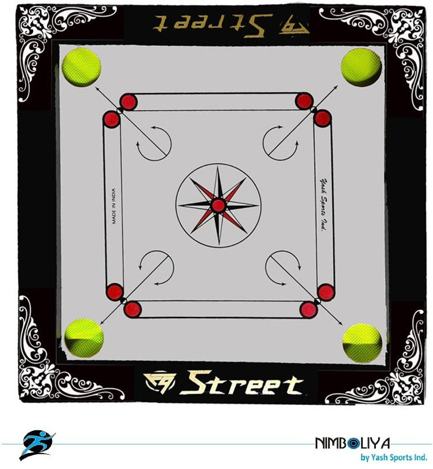 NIMBOLIYA Carrom Board Small Size Gift Pack For Kids 45 cm Carrom