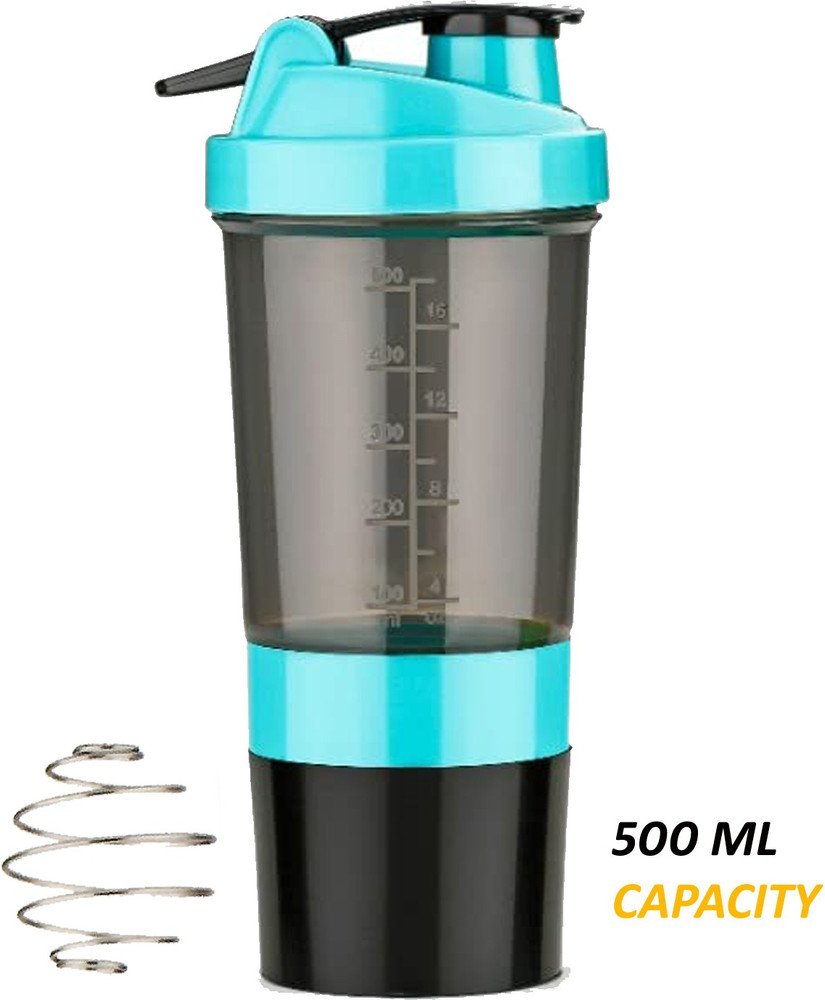 Smiling Cart Shaker Bottle With Blend Spring 500 ML with 1