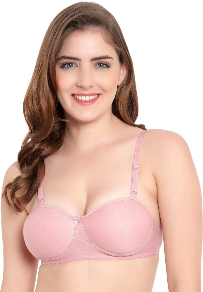 Wesracia Women's Wire Free Push Up Bras Padded V Neck India