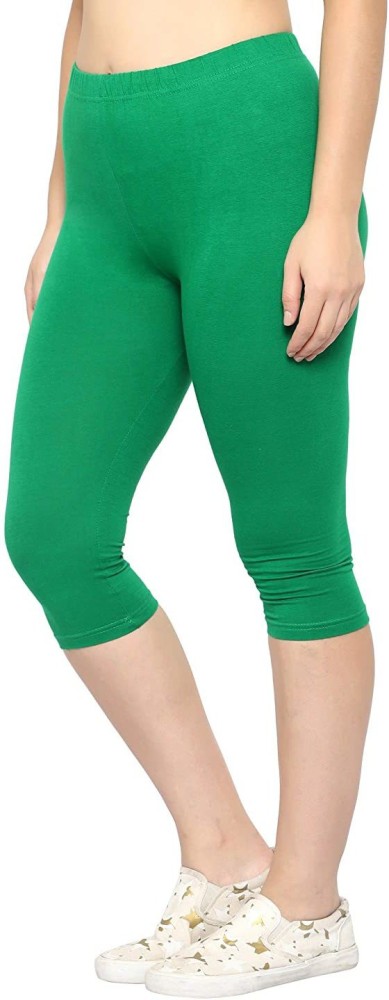 TooLook Women's Regular Fit Plain 3/4th Capri Leggings Pants Women Green,  Blue Capri - Buy TooLook Women's Regular Fit Plain 3/4th Capri Leggings  Pants Women Green, Blue Capri Online at Best Prices